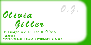 olivia giller business card